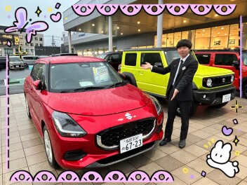 スイフトの試乗車がやってきました！！